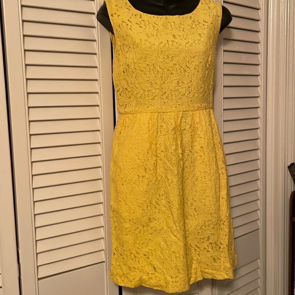 J Crew yellow dress